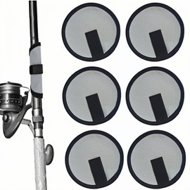 6 Pcs Fishing Lure Covers Wrap,5.9 Inch Lure Shield Fishing for Fishing Rod,Lure Shield by Rod Armour,Fishing Hook Bait Covers (Gray)