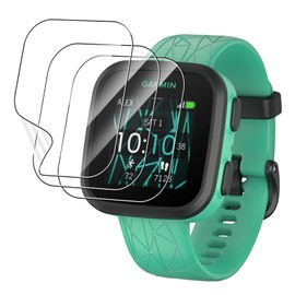 3 Pack Screen Protector for Garmin Bounce, GEJEFA Flexible TPU Full Coverage 3D Curved Screen Film for Garmin Bounce
