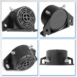 CarBole Reversing Back up Alarm, Heavy-Duty 105dB 12V-24V DC Professional Backup Reverse Warning Alarm with Very Loud Beeper Tone for Trucks Vans Cars Lorry Heavy Vehicles