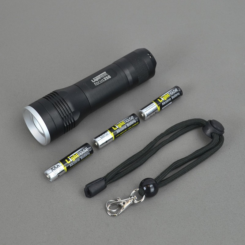 Lighthouse L/HEFOC250 Elite High Performance LED Torch 250 Lumens AAA