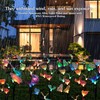 Solar Butterfly Lights Outdoor 2 Pack, Each with 6 Fiber