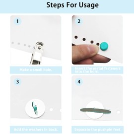 400 Pcs Mini Brad Paper Brads Fastener, Multicolor Metal Brad Split Pins Pastel, Round Fasteners with 400pcs Silver Washers and Hole Punch, Small Paper Fasteners for Crafts/Scrapbooking DIY Supplies