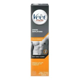 Crema Depilatoria Veet Men Torso Cuerpo Piel Normal 200ml