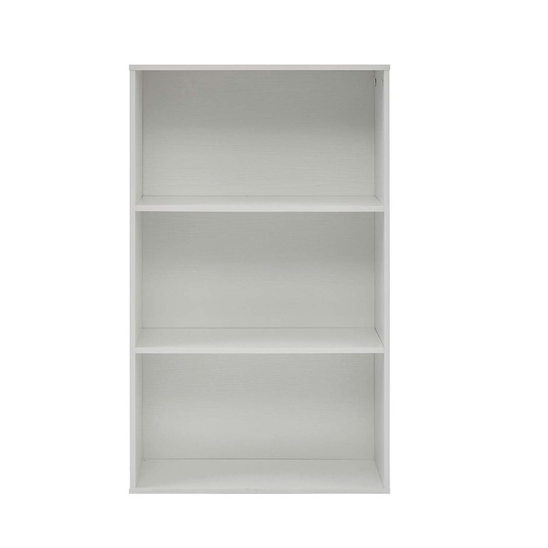 3 Tier Bookshelf, 36'' Tall Bookcases with Cabinet, Floor Standing