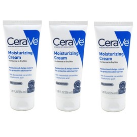 Cerave 3 Pack CeraVe Moisturizing Cream Normal to Dry Skin Body, 1.89 fl oz