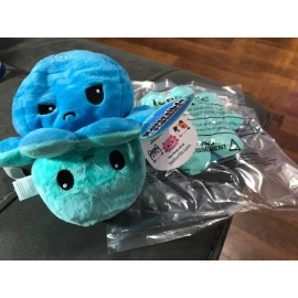 TeeTurtle NEW SEALED BAG TeeTurtle - The Original Reversible Octopus Plushie Happy/sad