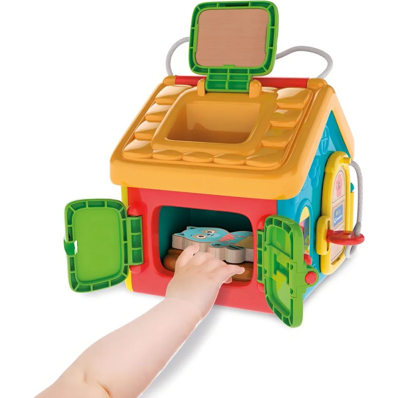 Juego Casa Didctica Montessori Con Actividades Para Bebs Color Azul