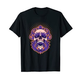 Angry Skull Frame Vintage Ornaments Grunge Fairycore T-Shirt