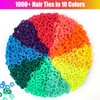 IQBOX 1000 Pcs Cloth Loom Bands Refill for Bracelet Making