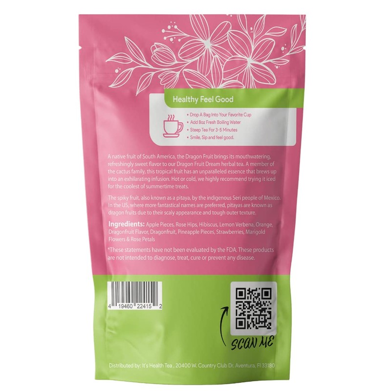Dragon Fruit Pitaya Tea for Immune & Gut Health Support