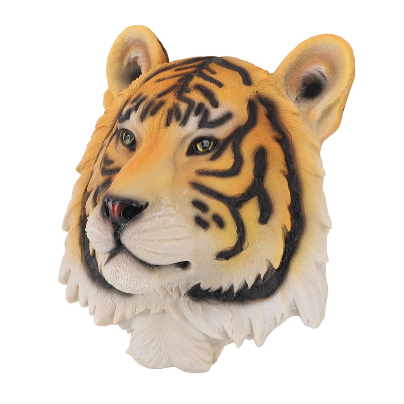 3D Simulation Animal Head Statues Wall Decor Resin Unique Exquisite