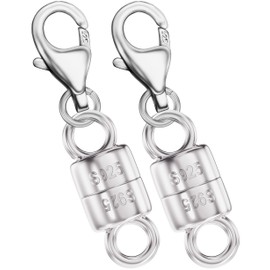 925 Sterling Silver Lobster Necklace Clasps and Closures Buckle Gold and Silver Suitable for Jewelry Making Necklaces Bracelet Safety Clasp - Made in Italy