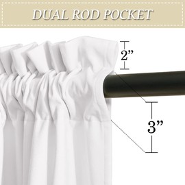 RYB Home White Velvet Curtains 96 inches Long for Bedroom - Luxury Light Reducing Vertical Drapes Simple Home Decoration for Sliding Door Living Room, W52 x L96, 2 Pieces