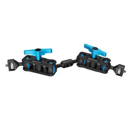 KONDOR BLUE | Cine Magic Arm Pro | 1/4"-20 Mounting Ball Heads, Lightweight, Pro Mounting Solution, Adjustable Tension, Strong & Reliable Articulating Arms | Raven Black