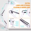 10X Magnifying Glass with Light and Stand, NUEYiO 2200 Lumens