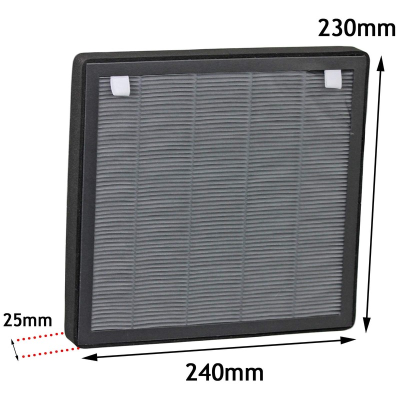 SPARES2GO True HEPA Filter with Activated Carbon compatible with Aironic