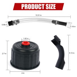AFZZ Racing fuel jug cap, Racing Fuels Filler Hose & Cap Kit for 5 Gallon Jugs-1 Set
