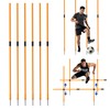 Hikeen Upgraded Agility Poles, 6 Pack 6ft Soccer Training Poles,
