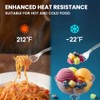 240 Count Extra Heavy Duty Clear Plastic Forks, Solid and