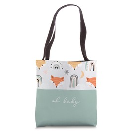 Unisex Baby Bags Diaper Bag Tote Bag Fox Rainbows for Women Tote Bag