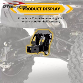 DYSO Steel 2" Rear Receiver Tow Hitch for Honda Talon 1000R 1000X 1000-4 2019-2024