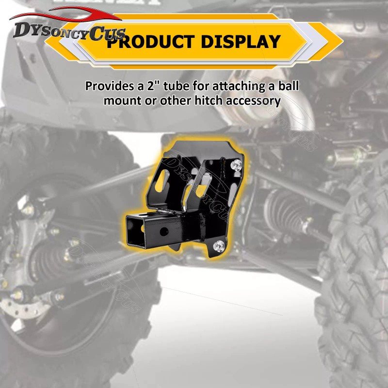 DYSO Steel 2" Rear Receiver Tow Hitch for Honda Talon