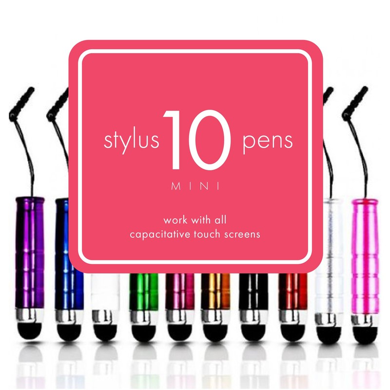 KING OF FLASH Capacitive/Resistive Touchscreen Mini Stylus Pens, Stylus on