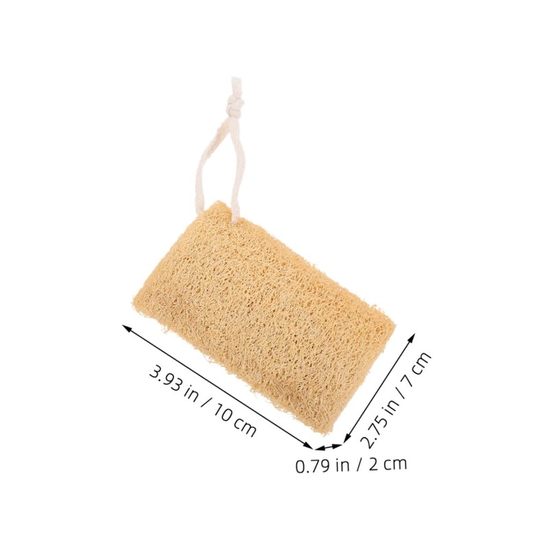 FRCOLOR 2pcs Natural Loofah Dishwashing Sponge Scrubber Multi Use Cleaning