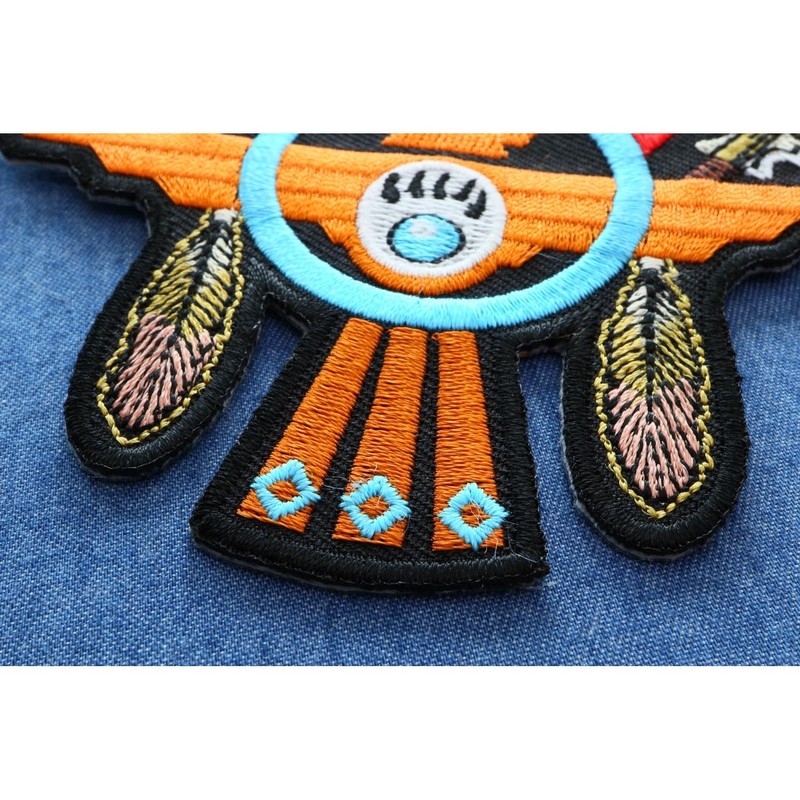 Native American Thunderbird Arrows Patch - 4x3.2 inch (P5881)