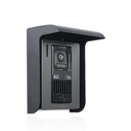 Outdoor Intercom Rain Cover Intercom Entry Control Doorbell Sunshade Protector Metal Black Video Doorbell Protector