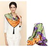 Prettystern Ladies Silk Scarf with Van Gogh Impressionism Art Motif,