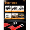 Auxbeam 7FT 7AWG Battery Cables with 0.23" and 0.31" Tinned