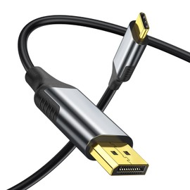 LBSC USB-C to DisplayPort 6ft Cable - Support 4K@144Hz(Includes 2K@240Hz), Type-C to DP Cable 10Gbps Data Transfer, USB3.1-C Plug and Play, Compatible with iPhones, Projectors, Displays and More