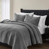 palassio Dark Grey 100% Cotton Quilt King Size Bedding Sets