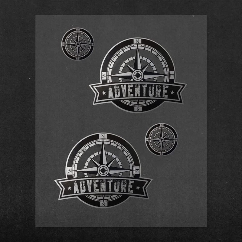 4R Quattroerre.it 9168 Super Shaped Wind Rose Sticker for Motorcycle