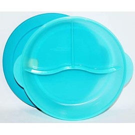 Tupperware Crystalwave Large Divided Microwave Dinner Dish Blue
