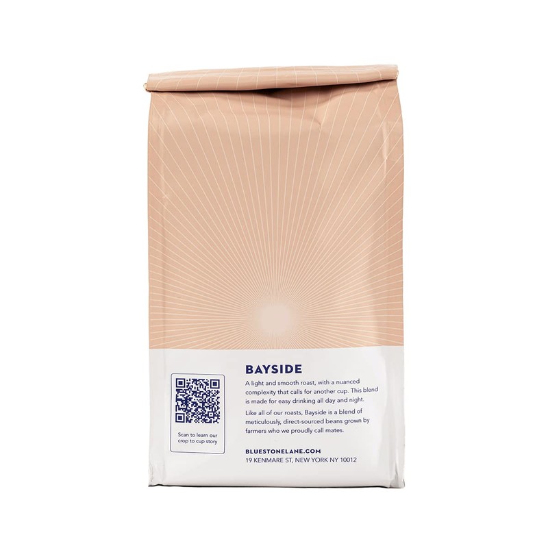 Bluestone Lane Coffee Beans, Bayside Blonde Light Roast, Whole Bean,