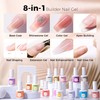 BURANO 5-in-1 Builder Nail Gel, 15 ml Builder Gel for
