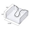 Amazing Abby Acrylic Cocktail Napkin Holder (5.0"x5.0"), Clear Plastic Napkin