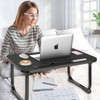 Fayquaze Laptop Bed Desk, Portable Foldable Laptop Bed Table with