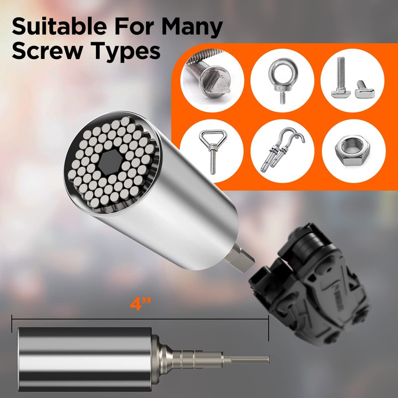 Galvanox Universal Socket Adapter Compatible with Leatherman Flat Bit System