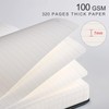 EMSHOI Notebook A5 Lined, Thick Notepad, 320 Numbered Pages, Hardcover