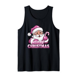 Merry Christmas Santa Candy Cane Fun Tank Top