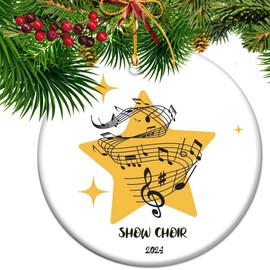 Show Choir Gifts, Singing Ornament, Music Ornament,Choir Teacher Gift, Musician, Music Lover, Secret Santa, Choir Member, Student