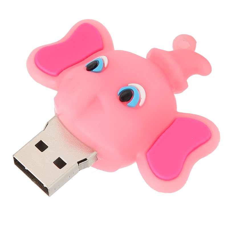 Cartoon U Disk Compatible Optional Memory Cute Elephant Memory Stick