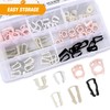GOOACC 70Pcs Fuel Line Retaining Clips Assortment Kit 3/8" 5/16"