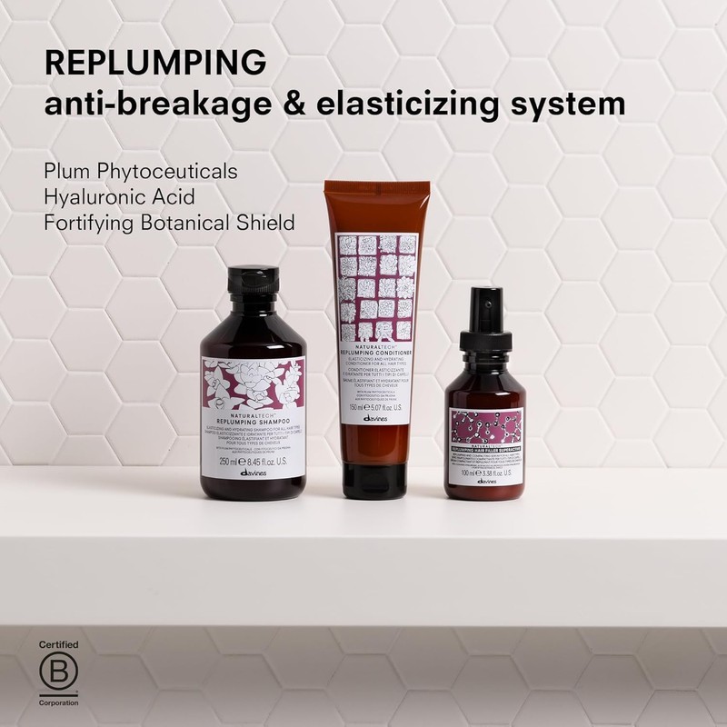 Davines Replumpling shampoo | Shampoo hidratante para cabello seco |