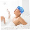 Healeved 2pcs Bath Hat Shower Caps for Women Polyester Bath