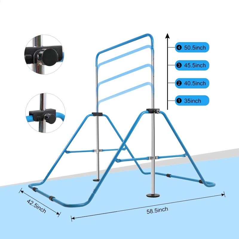 Aaiwa Foldable Gymnastics Bar, Gymnastics Kip Bar for Kids Ages