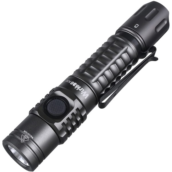 Next Generation Tactical Mode: Wurkkos FC12 LED Flashlight, Equipped with SFT40 LED Chip, Handy Light, Ultra Brightness, 2000 Lumens, Flashlight, Super Strong, USB-C Rechargeable, Outdoor Dedicated Light, IPX8 Waterproof, Solo Camping, Disaster Preventio